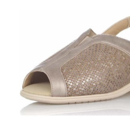 Sandalia licra beige con hebillas Dr. Cutillas 53937