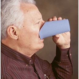 Vaso sin necesidad de inclinar la cabeza