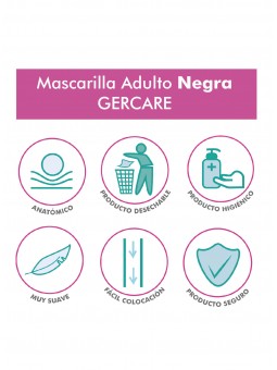 Mascarilla Adulto Negra