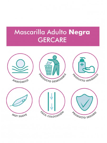 Mascarilla Adulto Negra