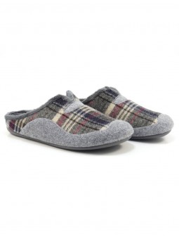 Zapatilla descalza de caballero "Cuadros" Garzón