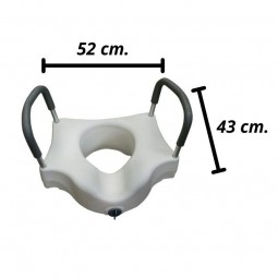 Elevador-alza de WC con brazos