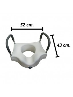 Elevador-alza de WC con brazos