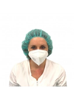 Gorro quirugico desechable verde quirofano (Bolsa 100 unds)