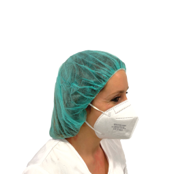 Gorro quirugico desechable verde quirofano (Bolsa 100 unds)