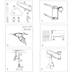 Instrucciones Incorporador de cama a pared 76 cm largo