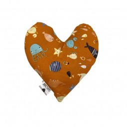 Almohadilla corazón trigo/lavanda