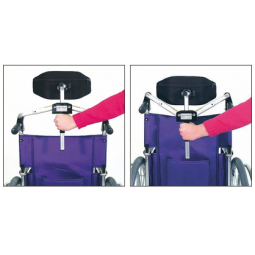 Reposacabezas plegable para silla de ruedas