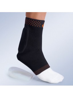 Tobillera elástica con almohadilla y talonera