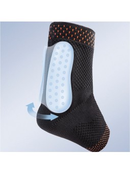 Tobillera elástica con almohadilla y talonera