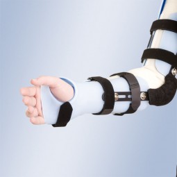 Ortesis de codo con apoyo de mano