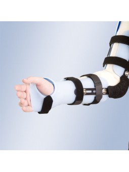 Ortesis de codo con apoyo de mano