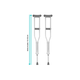 muletas axilares medidas