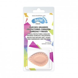 Parches grandes protectores corazón durezas y roces 4 unidades