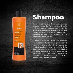 CHAMPÚ DE KERATINA SAIRO 400 ML