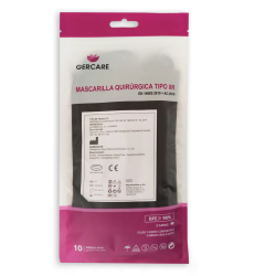 mascarilla quirúrgica negra