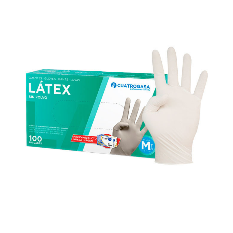 Guantes Látex sin polvo (100 uds) Guantes Látex sin polvo (100 uds)