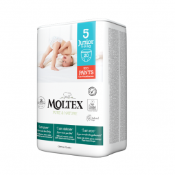 PANTS INFANTIL ECOLÓGICO MOLTEX PURE NATURE TALLA 5 (9-14 KG)