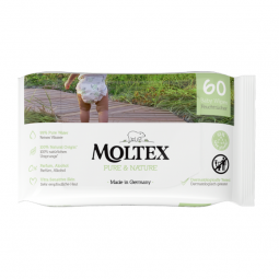 TOALLITAS ECOLÓGICAS INFANTILES MOLTEX PURE NATURE (60 UD)