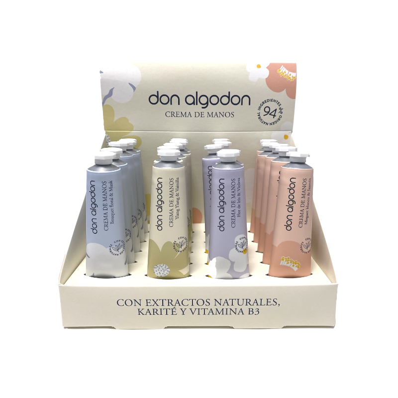 CREMA DE MANOS DON ALGODÓN EXPOSITOR