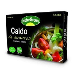 Caja de Cubitos de Caldo de Verduras Bio Naturgreen 10x8,4 g