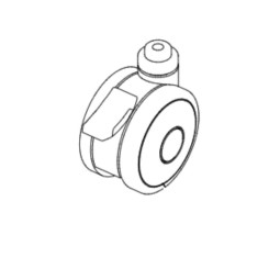 RUEDA CON FRENO PARA GRUA...