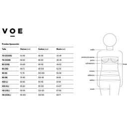 FAJA TRANSFERENCIA DE GRASA CON PROLONGACIÓN ABDOMINAL Y DE ESPALDA POR ENCIMA DE LA RODILLA 3104E VOE