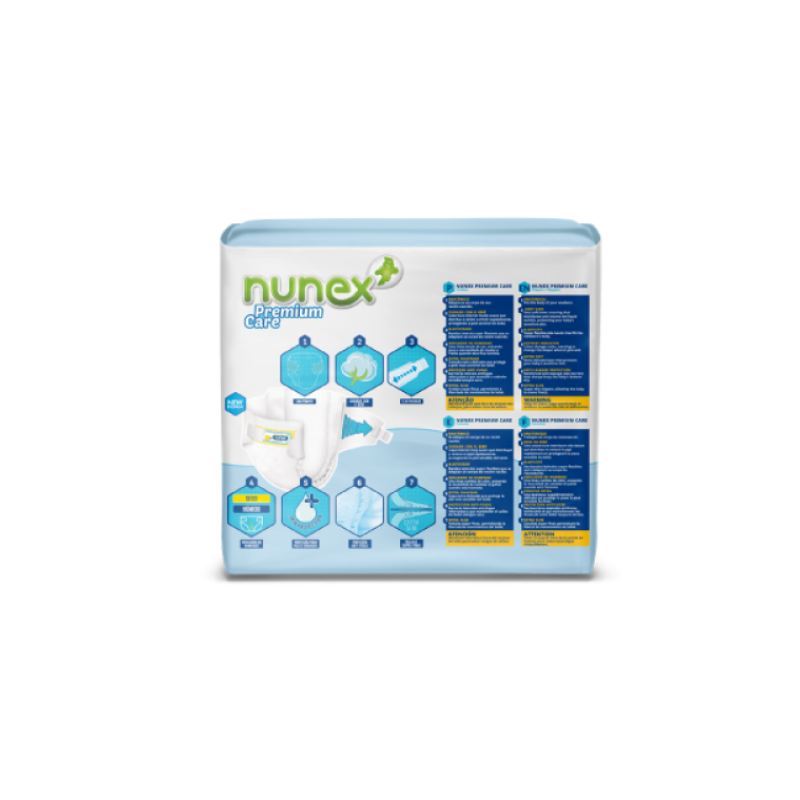 PAÑALES NUNEX PREMIUM CARE T1