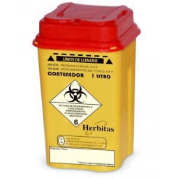 CONTENEDOR RESIDUOS PLASTICO 1LT