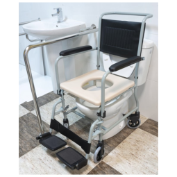 SILLA CON INODORO Y RUEDAS ACOLCHADA 2230 SUCESORES GARCÍA