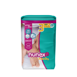 PAÑALES DE BEBE NUNEX ACTIVE DRY T3 (4-10 kg) 28 UD