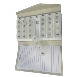 PASTILLERO SEMANAL 4 TOMAS CON ESTUCHE