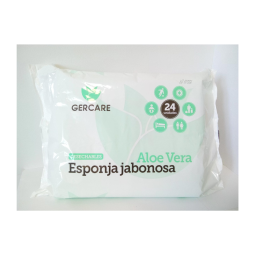 ESPONJA JABONOSA CON ALOE VERA GERCARE - 24 UNDS
