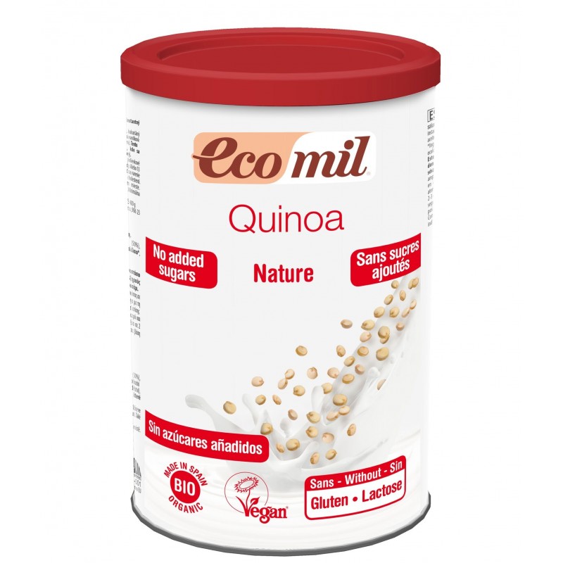 Bote de Leche de Quinoa Nature Instant Bio Ecomil 400 g