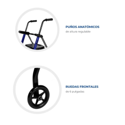 ANDADOR OGI BIP-BIP CON ASIENTO, RESPALDO Y PATAS TRASERAS DESMONTABLES
