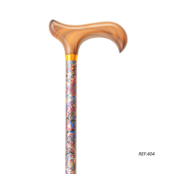 MULETILLA EXTENSIBLE ESTAMPADA TONOS FUCSIA Y AZUL