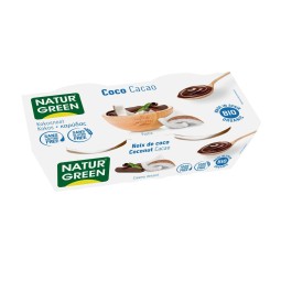 Pack de Postre Coco cacao Bio Naturgreen 2 x 125 g