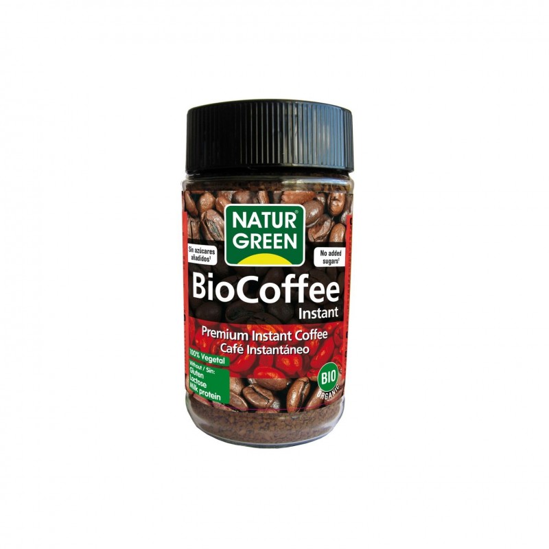 Bote de Biocafé instantáneo Biocofee Bio Naturgreen 100 g