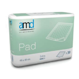 AMD PAD SALVACAMAS DESECHABLES 60X40 EXTRA - 30 UNDS