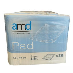 AMD PAD SALVACAMAS DESECHABLES 60X40 SUPER - 30 UNDS