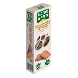 Paquete de Ecogalletas Choconaranja Espelta Fondo Chocolate Bio Naturgreen 190 g