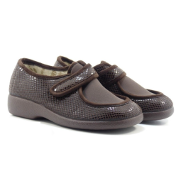 ZAPATILLA MUJER MARRON ARANDA ESCAMAS GARZON