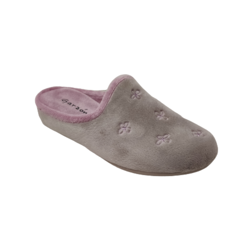 ZAPATILLA DESCALZA MUJER SUATEX VISON "FLOR" GARZON