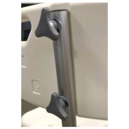 SILLA DE DUCHA DE ALUMINIO CON RESPALDO