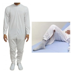 PIJAMA ANTIPAÑAL LARGO ADULTO CON CREMALLERAS EN PIERNAS