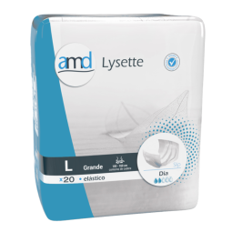 AMD LYSETTE PAÑAL ELÁSTICO DÍA TALLA L (100-160 CM) - 80 UNDS