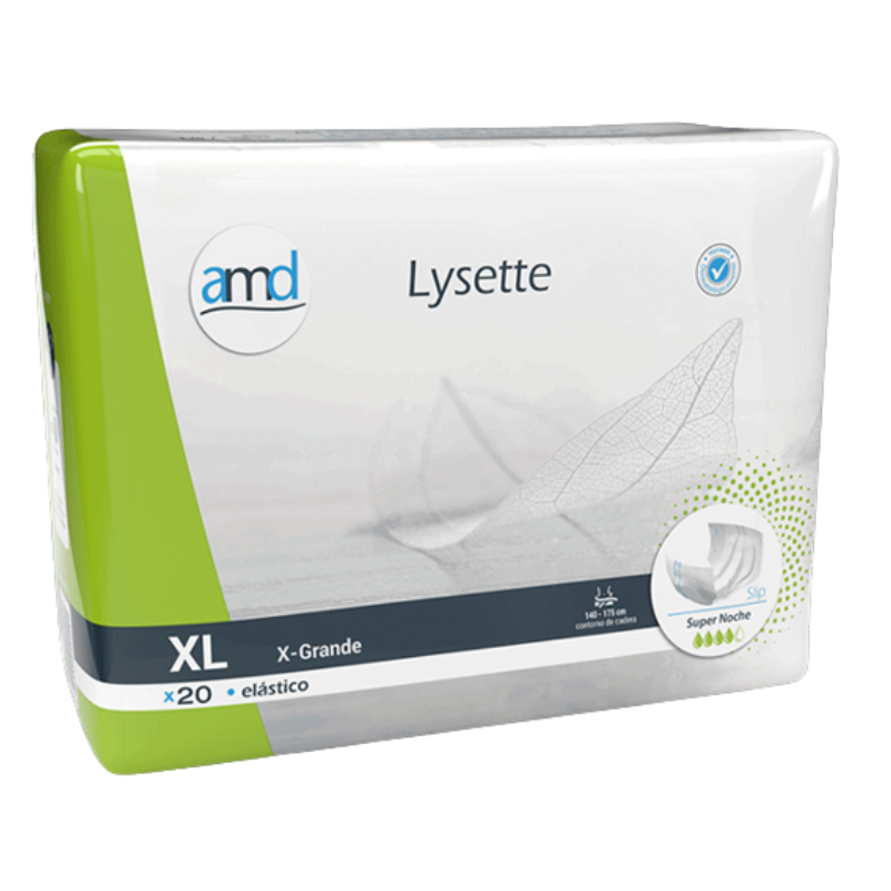 AMD LYSETTE PAÑAL ELÁSTICO SUPER NOCHE TALLA XL (140-175 CM) - 60 UNDS AMD LYSETTE PAÑAL ELÁSTICO SUPER NOCHE TALLA XL (140-175 CM) - 60 UNDS