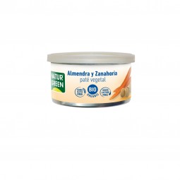Lata de Paté Almond/Almendra Carrot/Zanahoria Bio Naturgreen 125 g