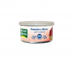 Tarrina de Paté pepper/pimiento olives/olivas Bio Naturgreen 125 g