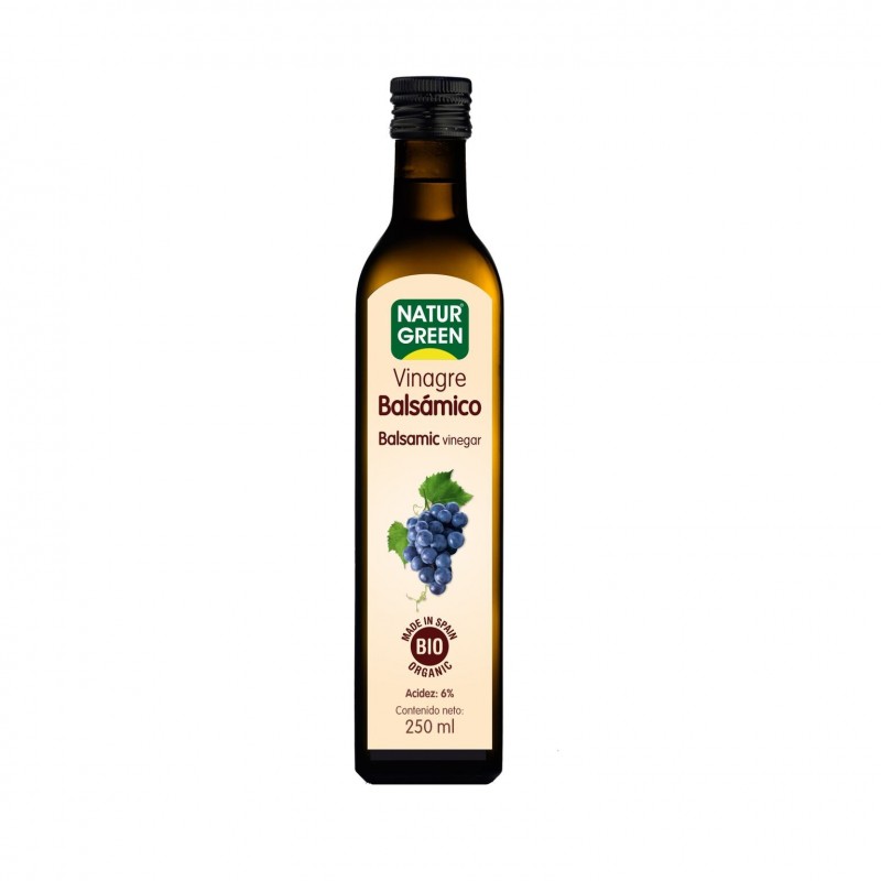 Envase de Vinagre Balsámico Bio Naturgreen 250 ml.